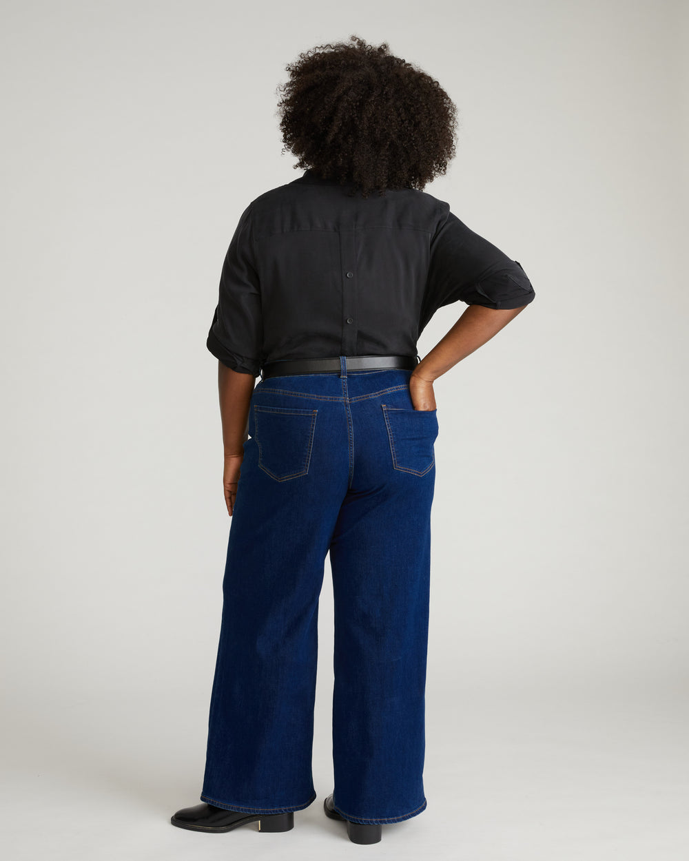 Roxy Relaxed Bootcut Jeans - River Blue Wash