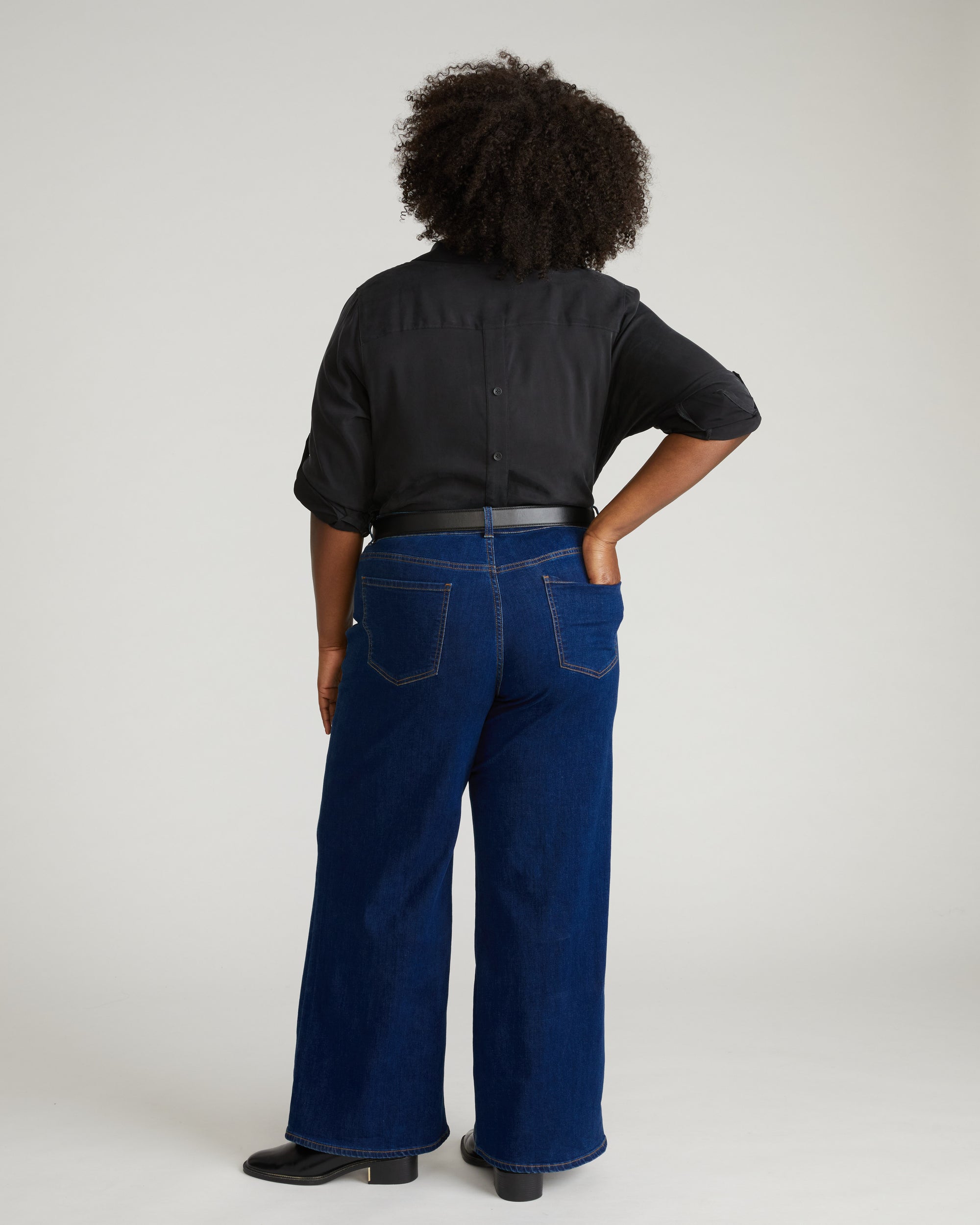 Roxy Relaxed Bootcut Jeans - River Blue Wash