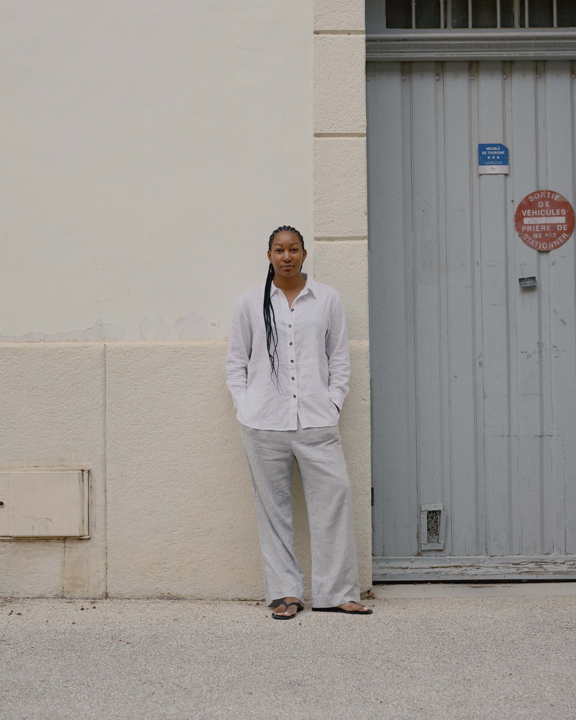 Dawn Linen Blend Hi Low Tunic - White | Plus Size & Straight Size Women's Fashion | Universal Standard
