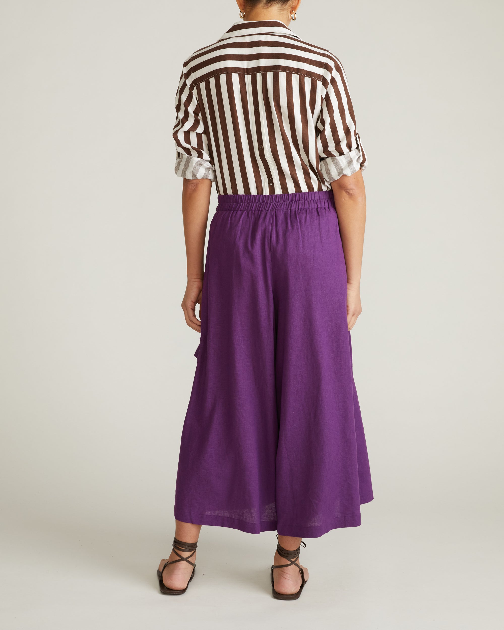 Palazzo Cargo Linen Pant - Dreamy Purple | Plus Size & Straight Size Women's Fashion | Universal Standard