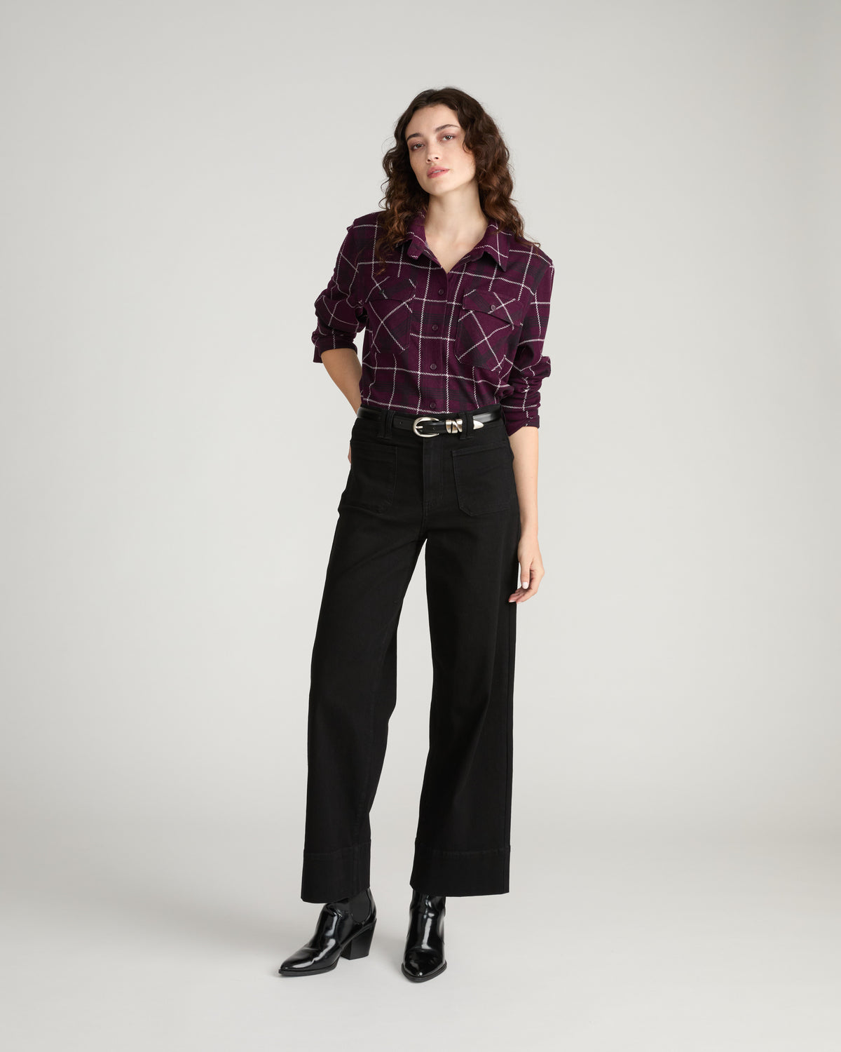 Claudia High Rise Stretch Jeans - Jet Black
