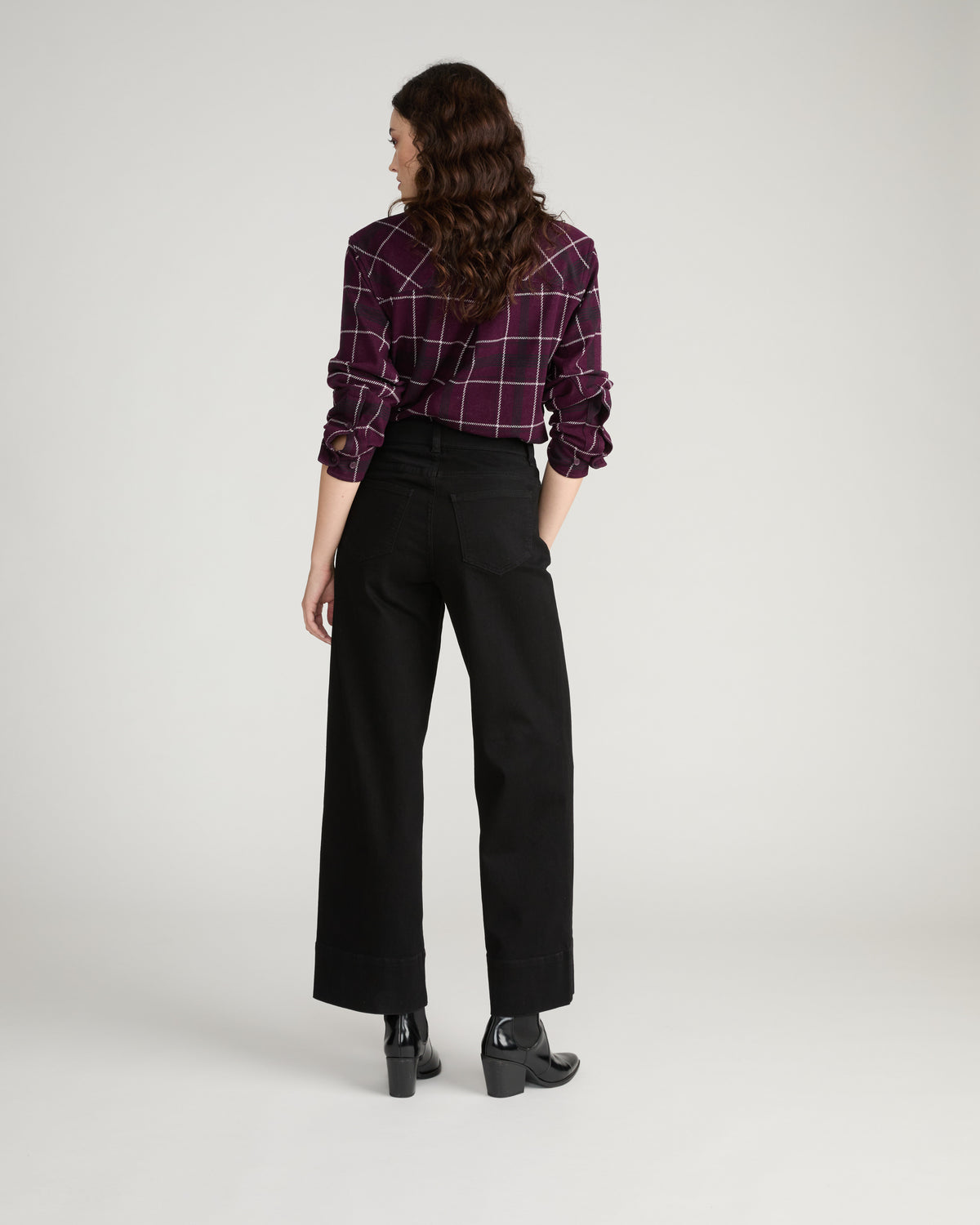 Claudia High Rise Stretch Jeans - Jet Black