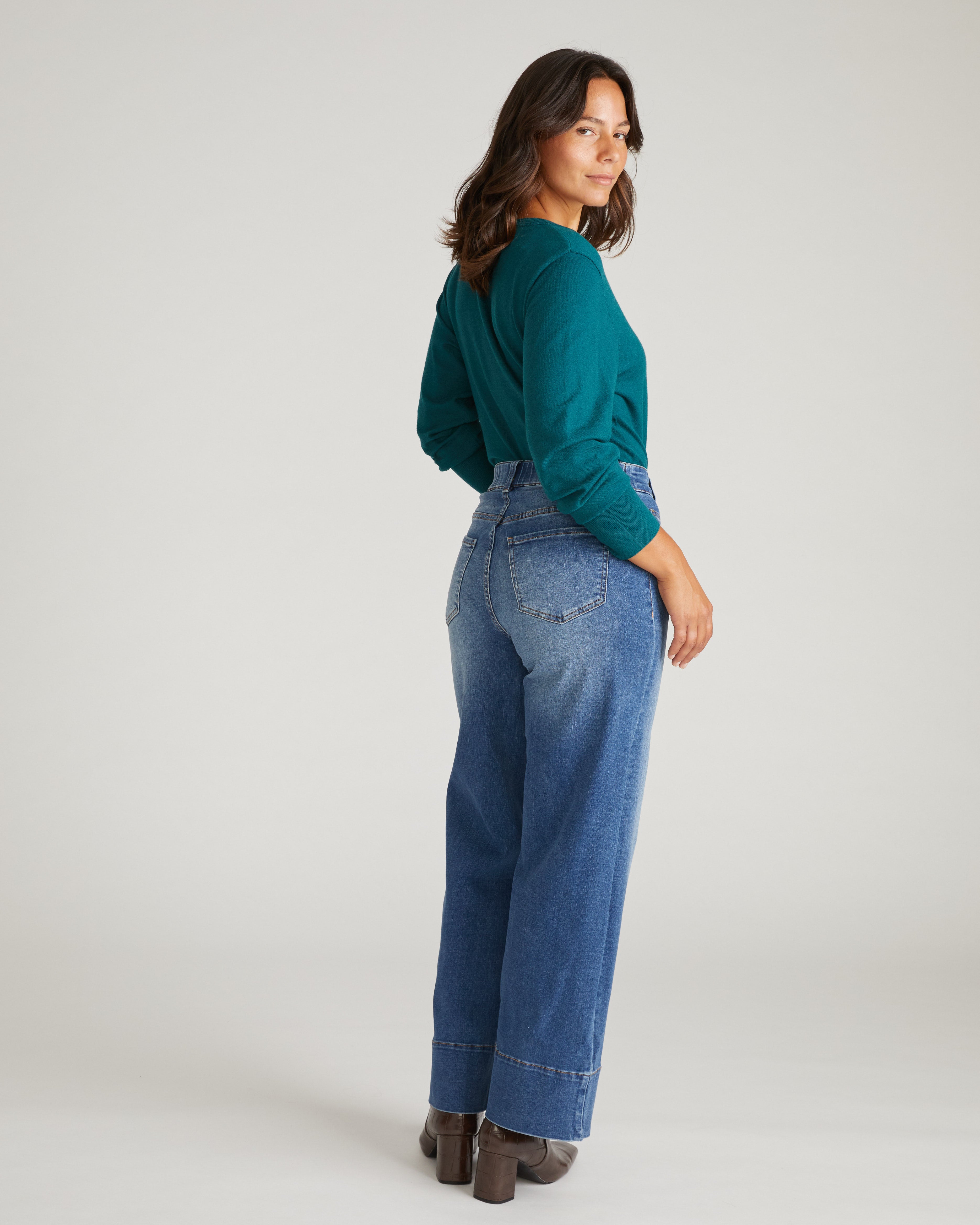 Claudia High Rise Stretch Jeans - Anzio Blue – Universal Standard