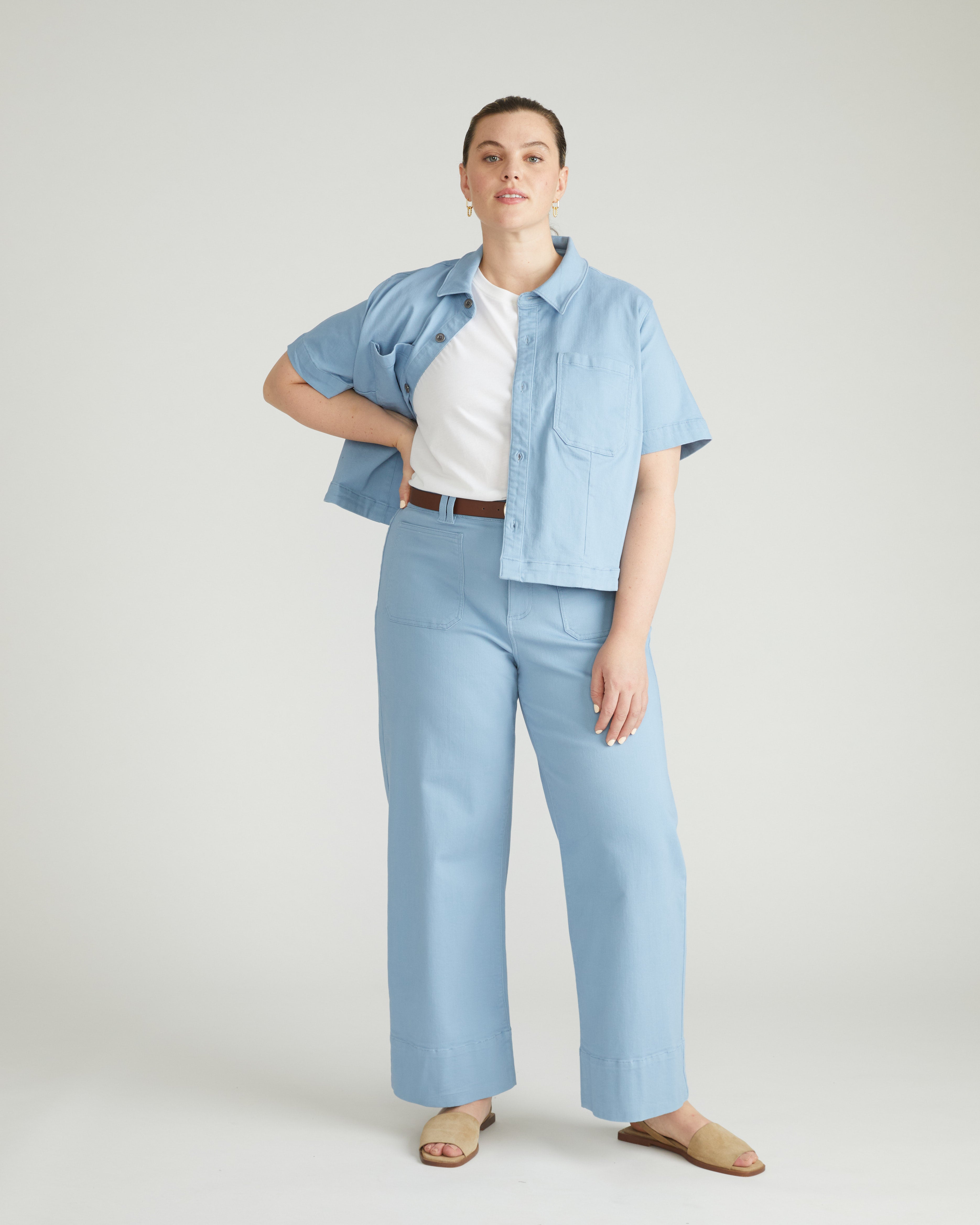 Claudia High Rise Stretch Jeans - Clear Sky