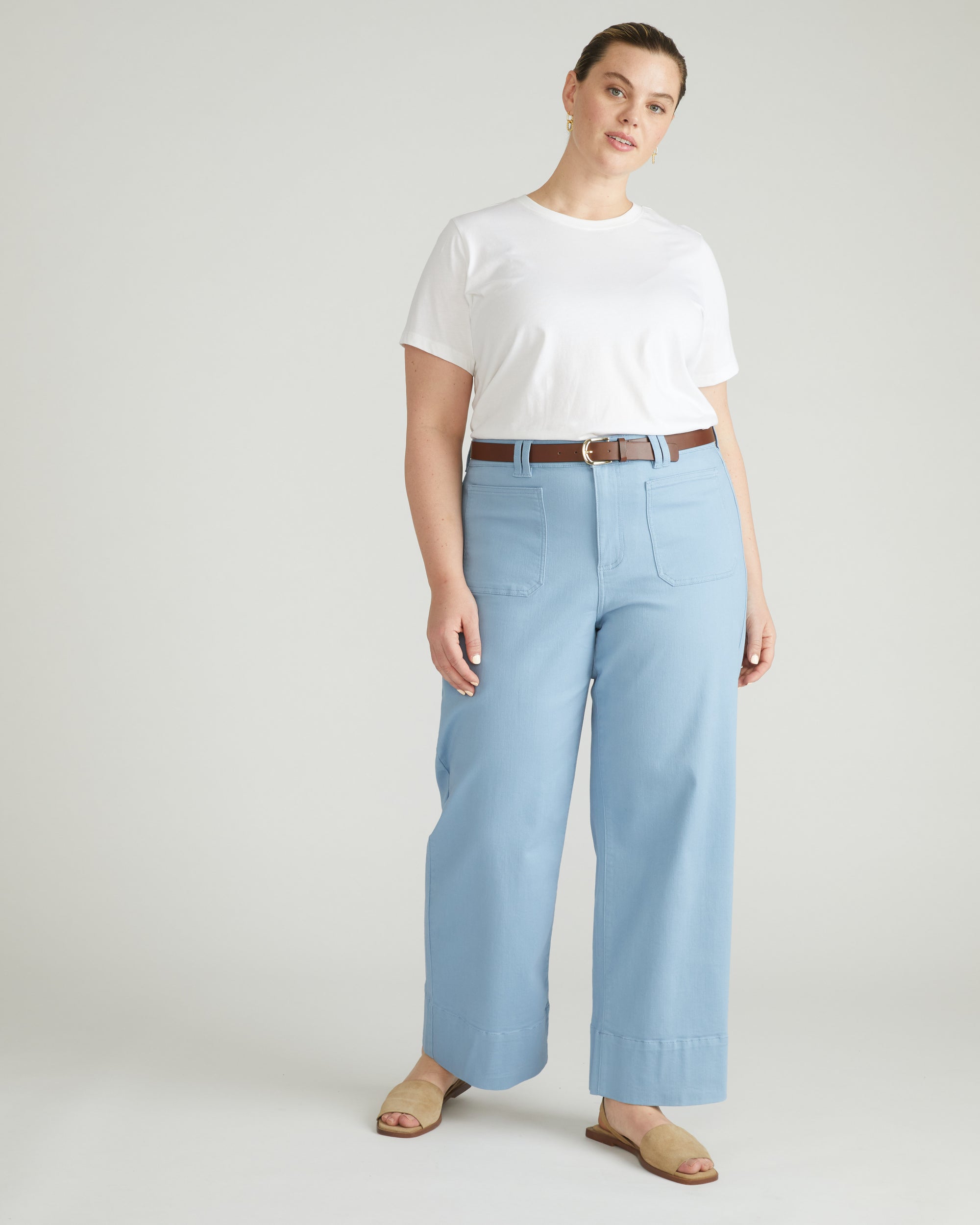 Claudia High Rise Stretch Jeans - Clear Sky