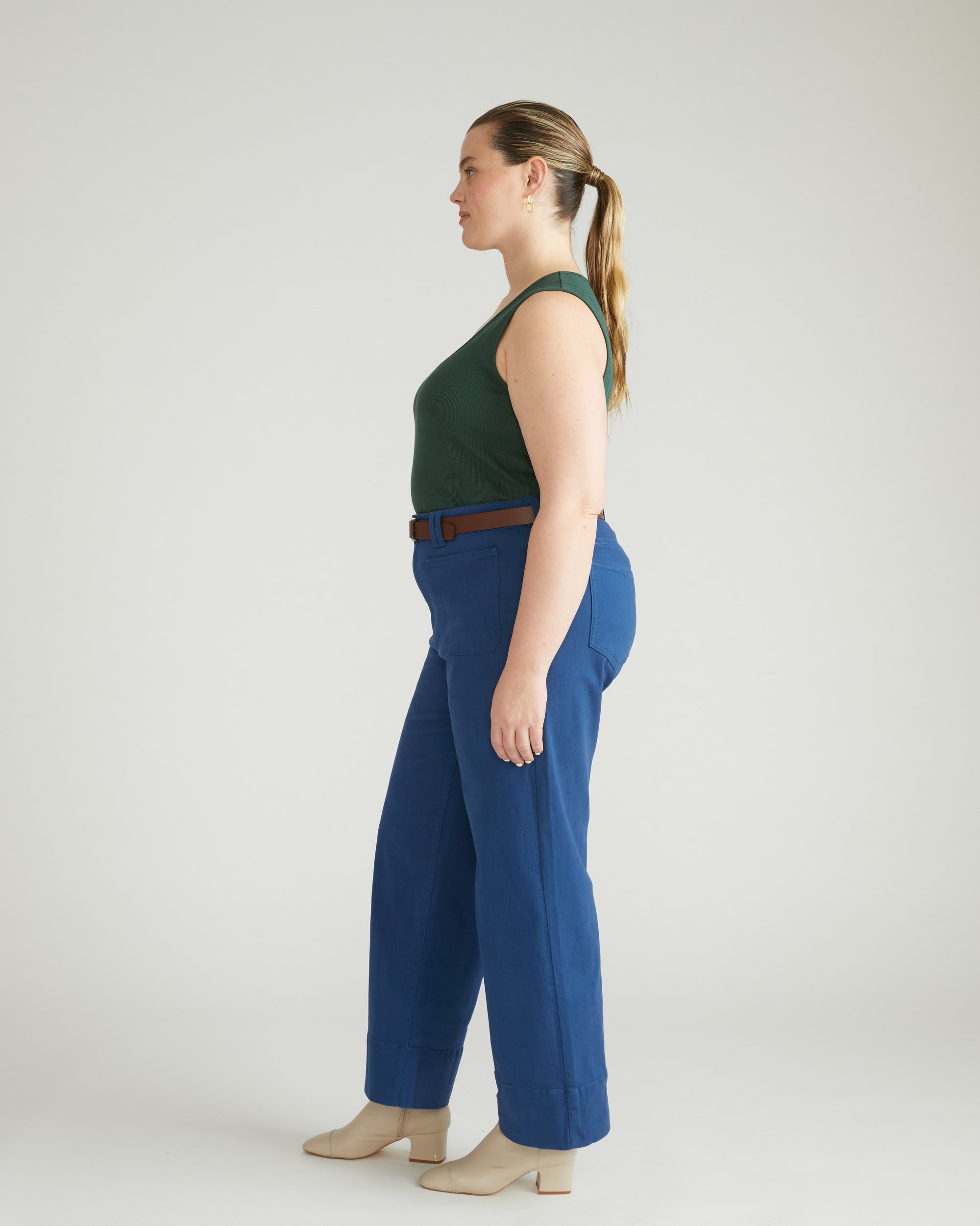 Claudia High Rise Stretch Jeans - French Blue