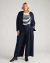 Palais Wide Leg Ponte Pants - Navy