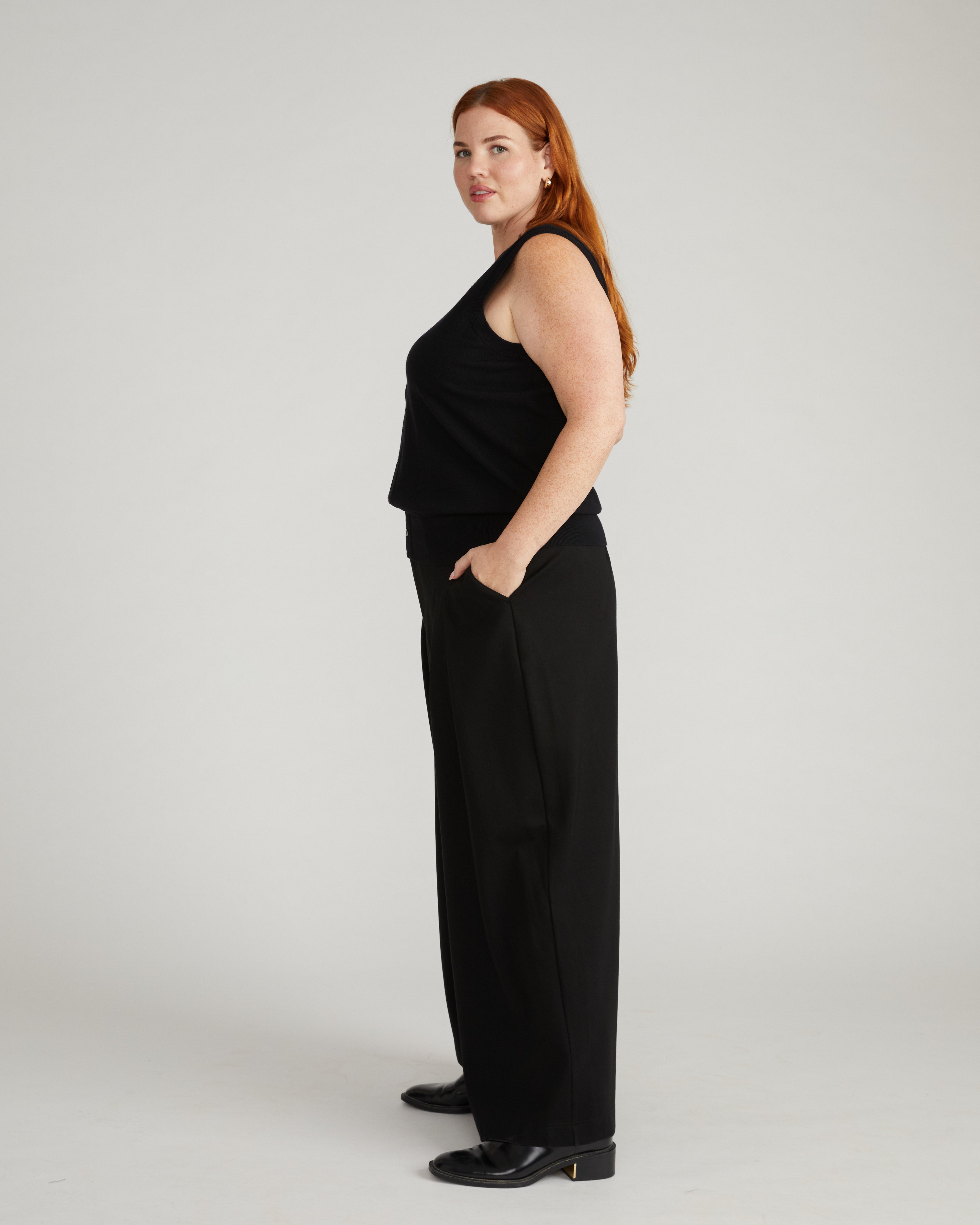 Palais Wide Leg Ponte Pants - Black – Universal Standard