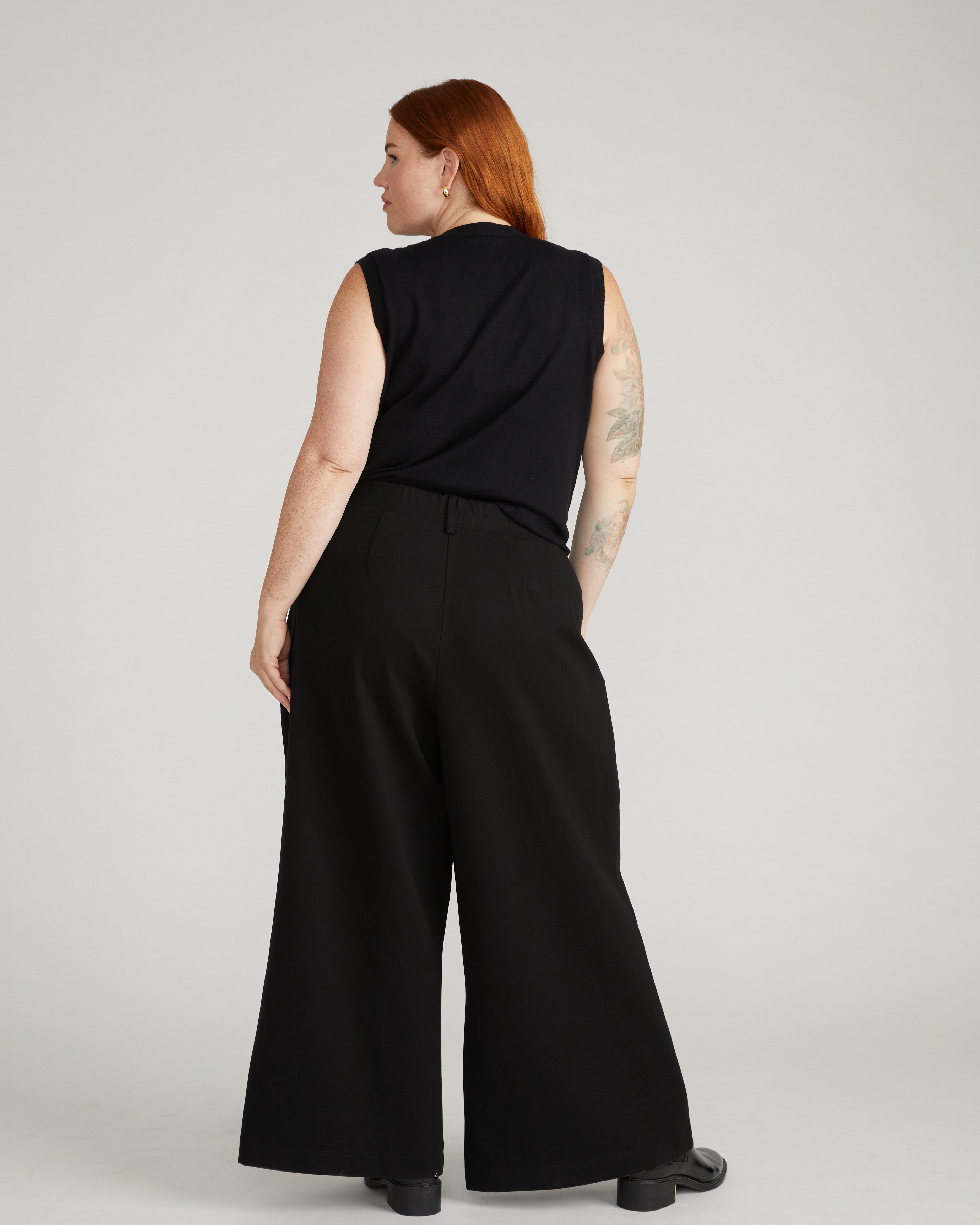 Palais Wide Leg Ponte Pants - Black – Universal Standard