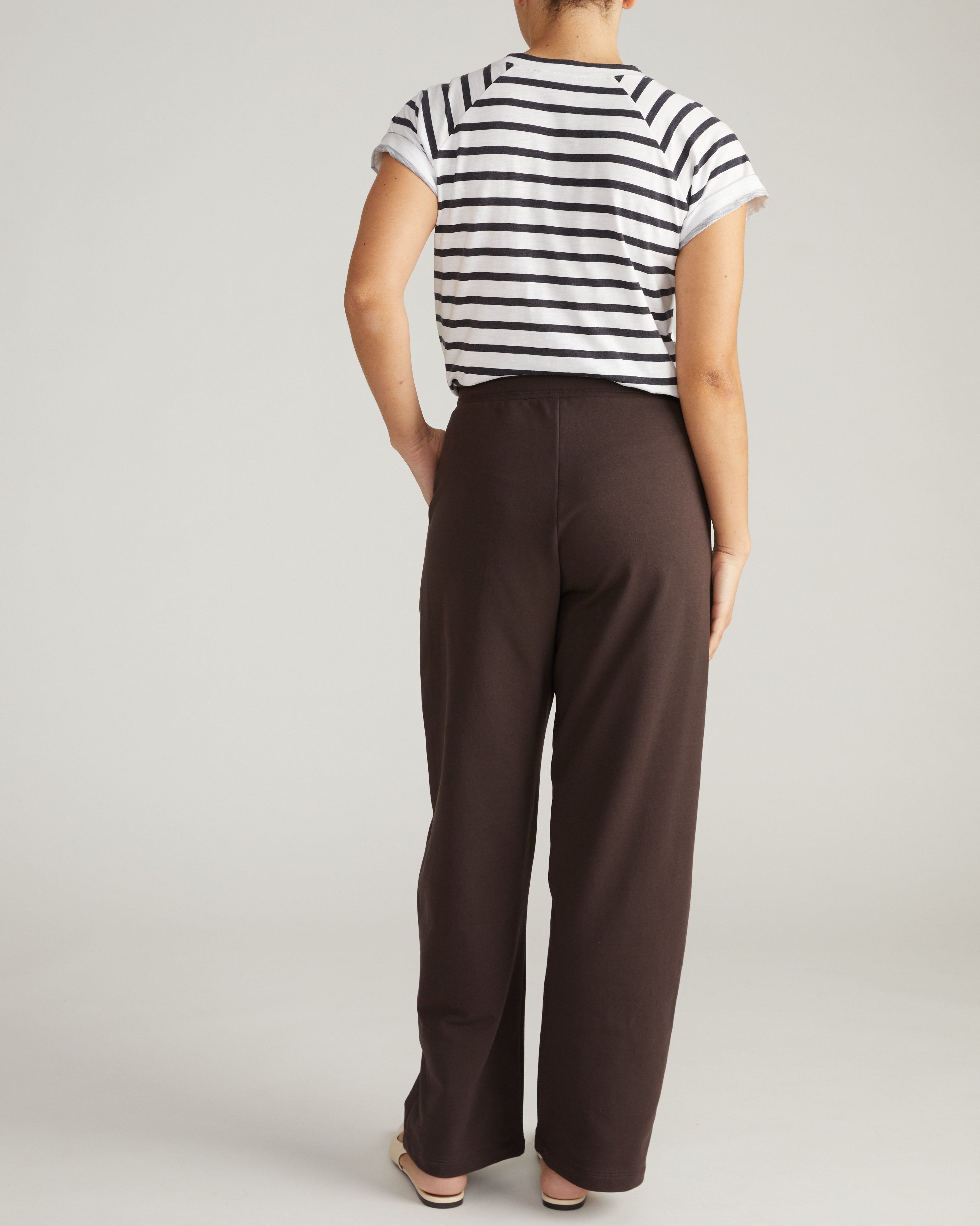 Straight Leg French Terry Sweatpants - Deep Brown – Universal Standard