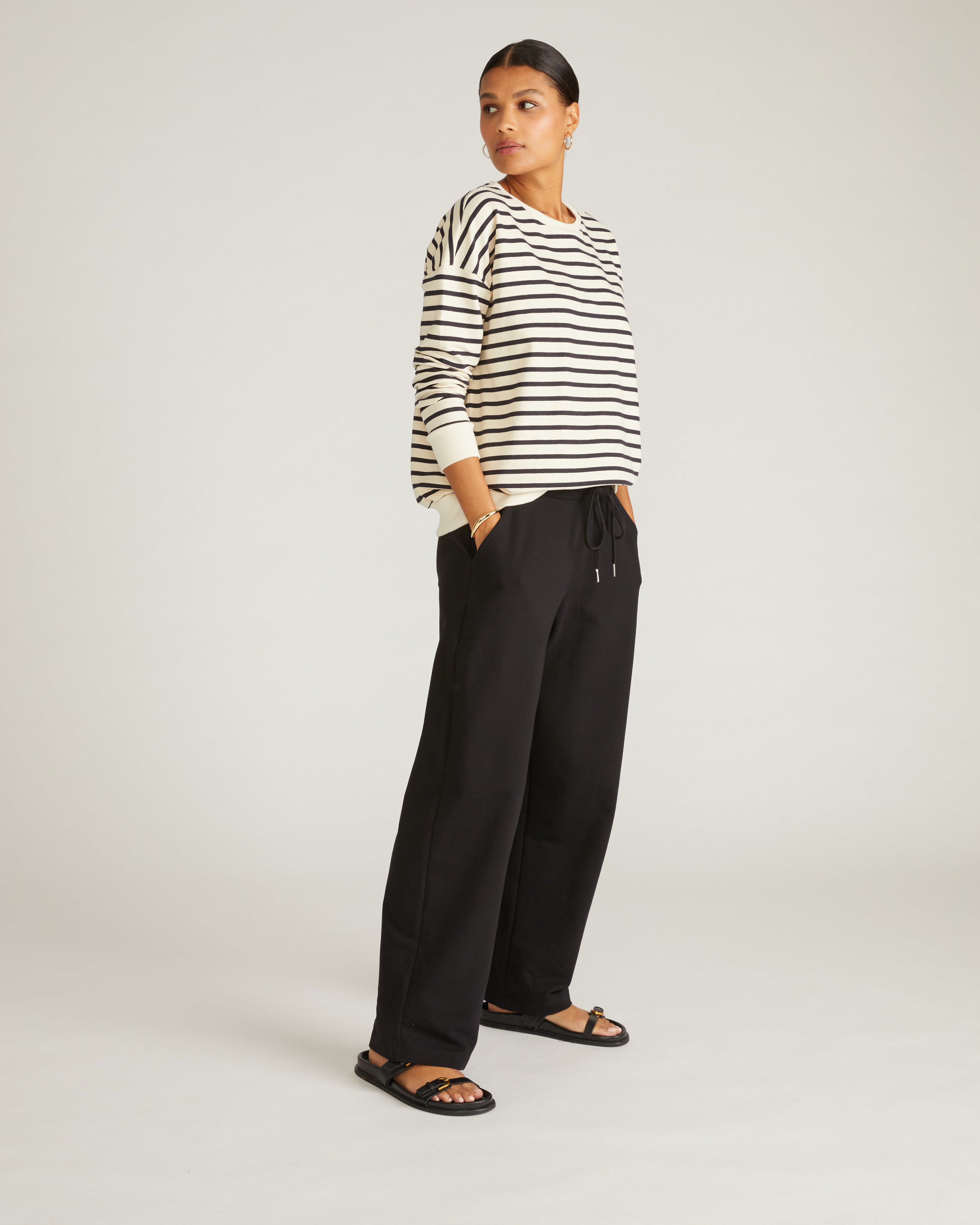 Straight Leg French Terry Sweatpants - Black – Universal Standard