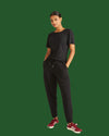 Selma French Terry Jogger - Black