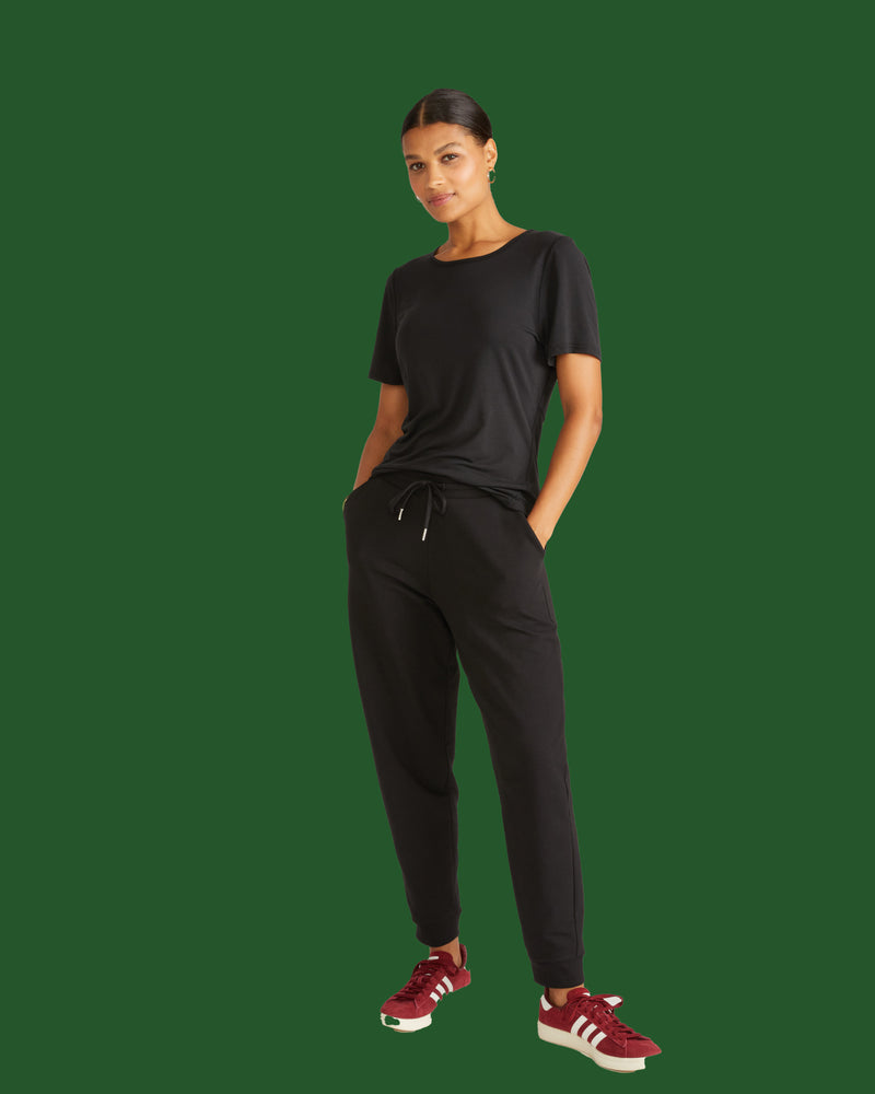 Selma French Terry Jogger - Black
