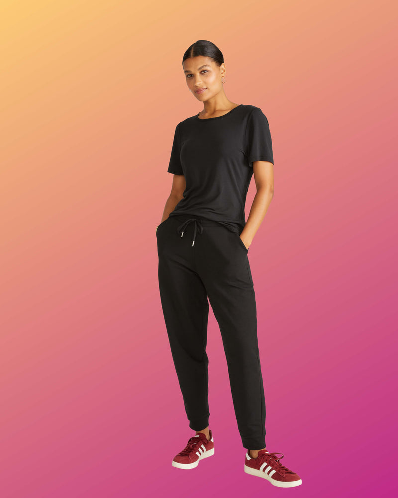 Selma French Terry Jogger - Black | Plus Size & Straight Size Women's Fashion | Universal Standard