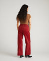 Camila Wide Leg Corduroy Pants - Autumnal Red