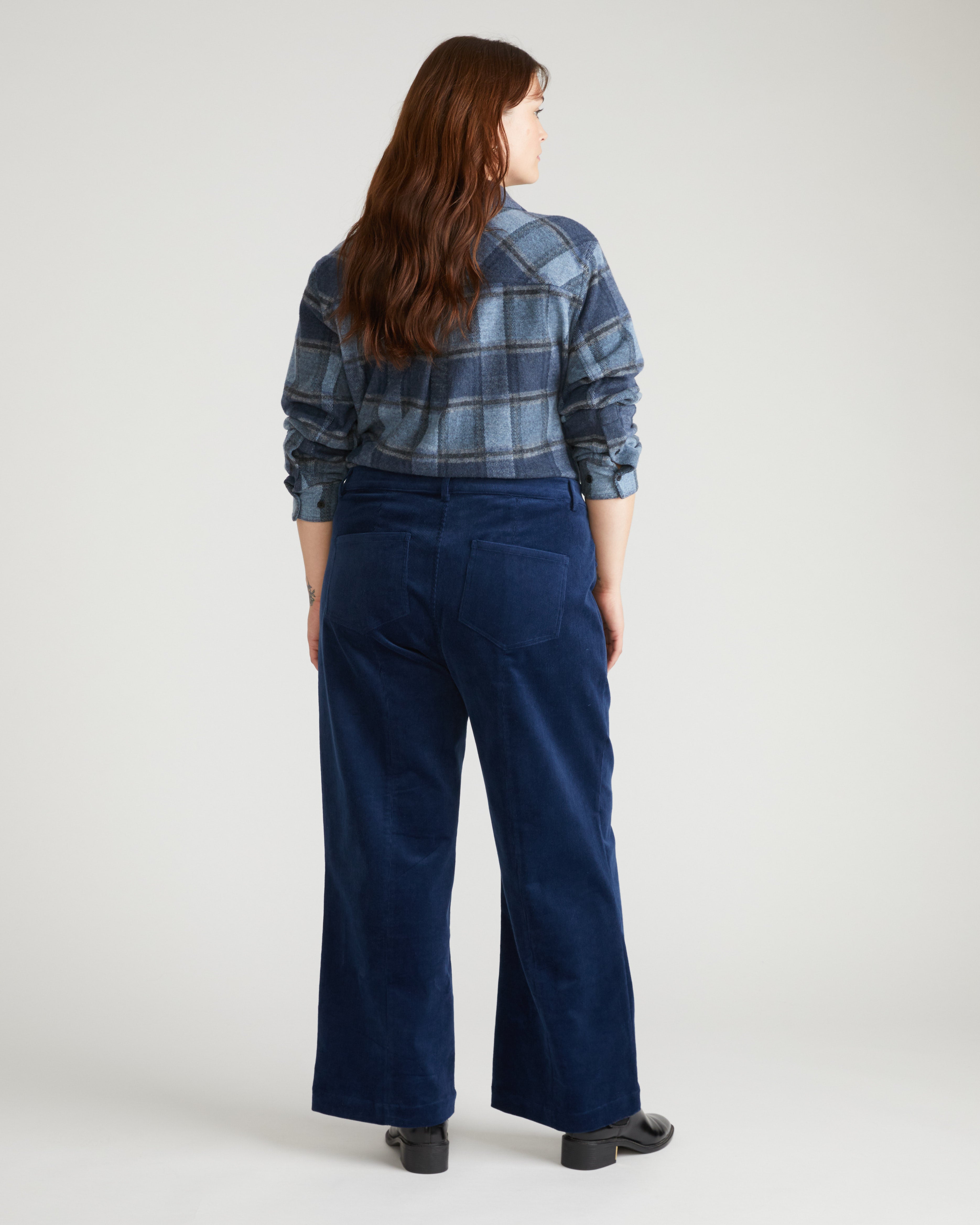 Camila Wide Leg Corduroy Pants - Pageant Blue – Universal Standard