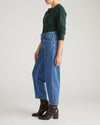 Keira Barrel Leg Jeans - Shallow Bay Blue