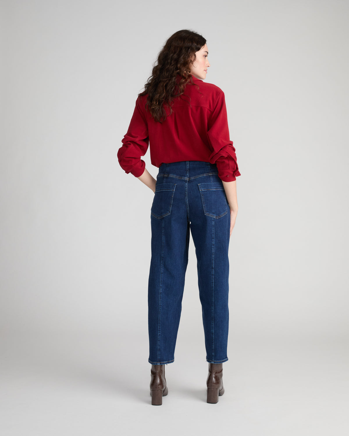 Keira Barrel Leg Jeans - Buffalo Blue