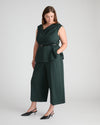 Cropped Wide Leg Ponte Pants - Green Gemstone | Plus Size & Straight Size Women's Fashion | Universal Standard