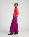 Cropped Wide Leg Ponte Pants - Plum Caspia | Plus Size & Straight Size Women's Fashion | Universal Standard