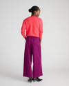Cropped Wide Leg Ponte Pants - Plum Caspia | Plus Size & Straight Size Women's Fashion | Universal Standard