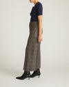 Woman wearing Cropped Wide Leg Ponte Pants - British Plaid from Universal Standard