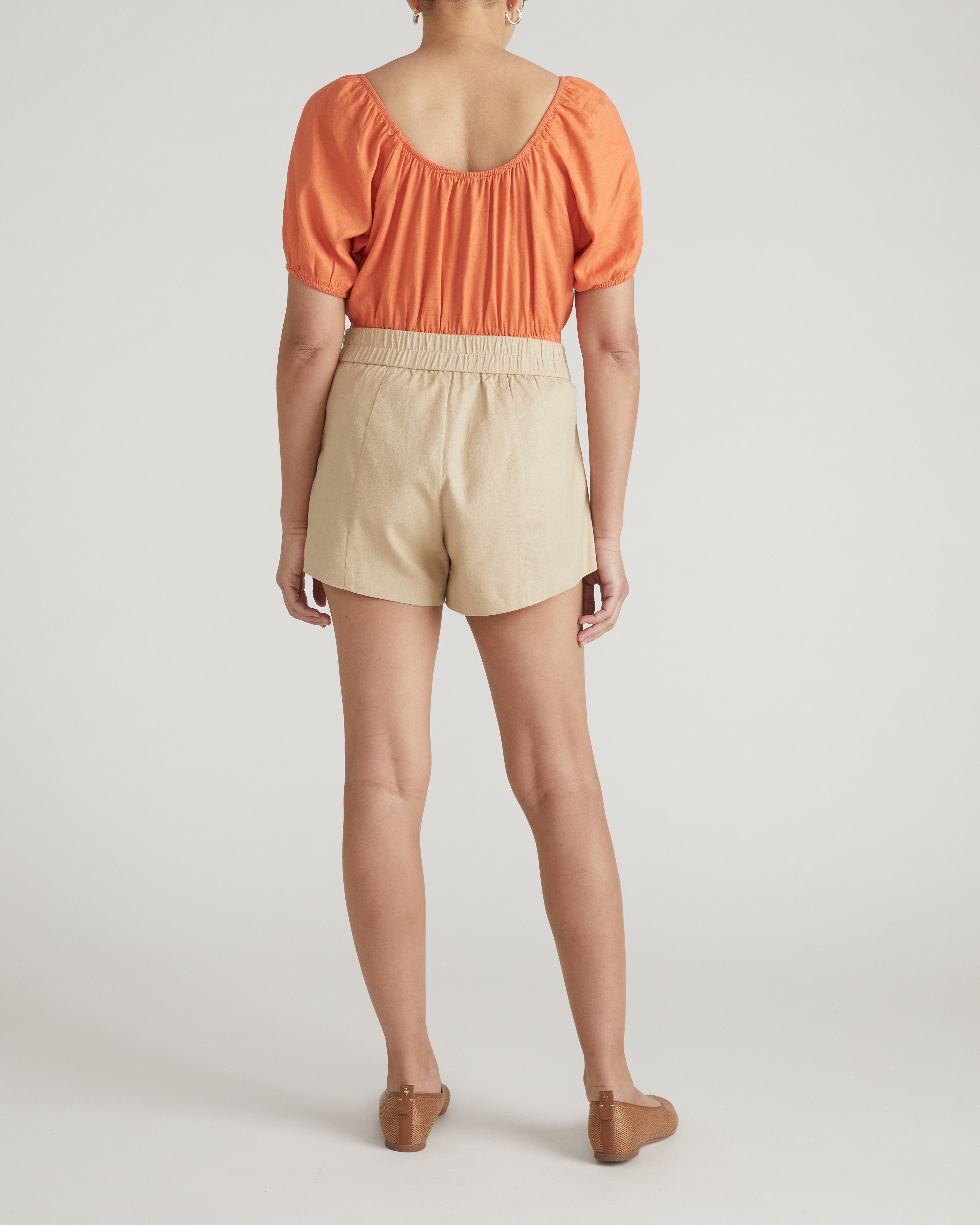 Coastal Linen Blend Shorts - Danish Coffee – Universal Standard