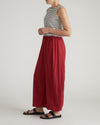 Cosma Barrel Leg Linen Blend Pants - Vibrant Red | Plus Size & Straight Size Women's Fashion | Universal Standard