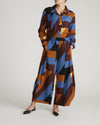 Cosma Barrel Leg Linen Pants - Beach Ombra Print | Plus Size & Straight Size Women's Fashion | Universal Standard