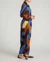 Cosma Barrel Leg Linen Pants - Beach Ombra Print | Plus Size & Straight Size Women's Fashion | Universal Standard