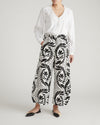 Cosma Barrel Leg Linen Pants - Vine Print | Plus Size & Straight Size Women's Fashion | Universal Standard