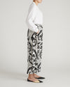 Cosma Barrel Leg Linen Pants - Vine Print | Plus Size & Straight Size Women's Fashion | Universal Standard