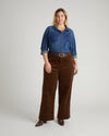 Claudia High Rise Stretch Corduroy Pants - Coffee | Plus Size & Straight Size Women's Fashion | Universal Standard