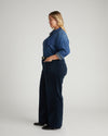 Claudia High Rise Stretch Corduroy Pants - Navy | Plus Size & Straight Size Women's Fashion | Universal Standard