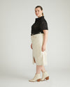 Dakota Denim Skirt - Ecru