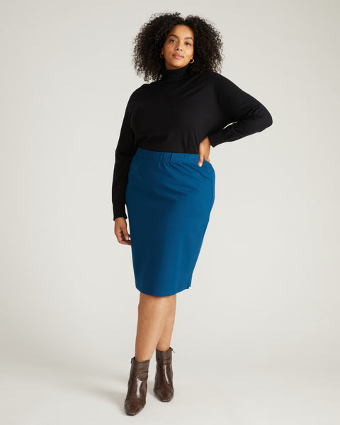 Danube Ponte Skirt - Deep Teal – Universal Standard