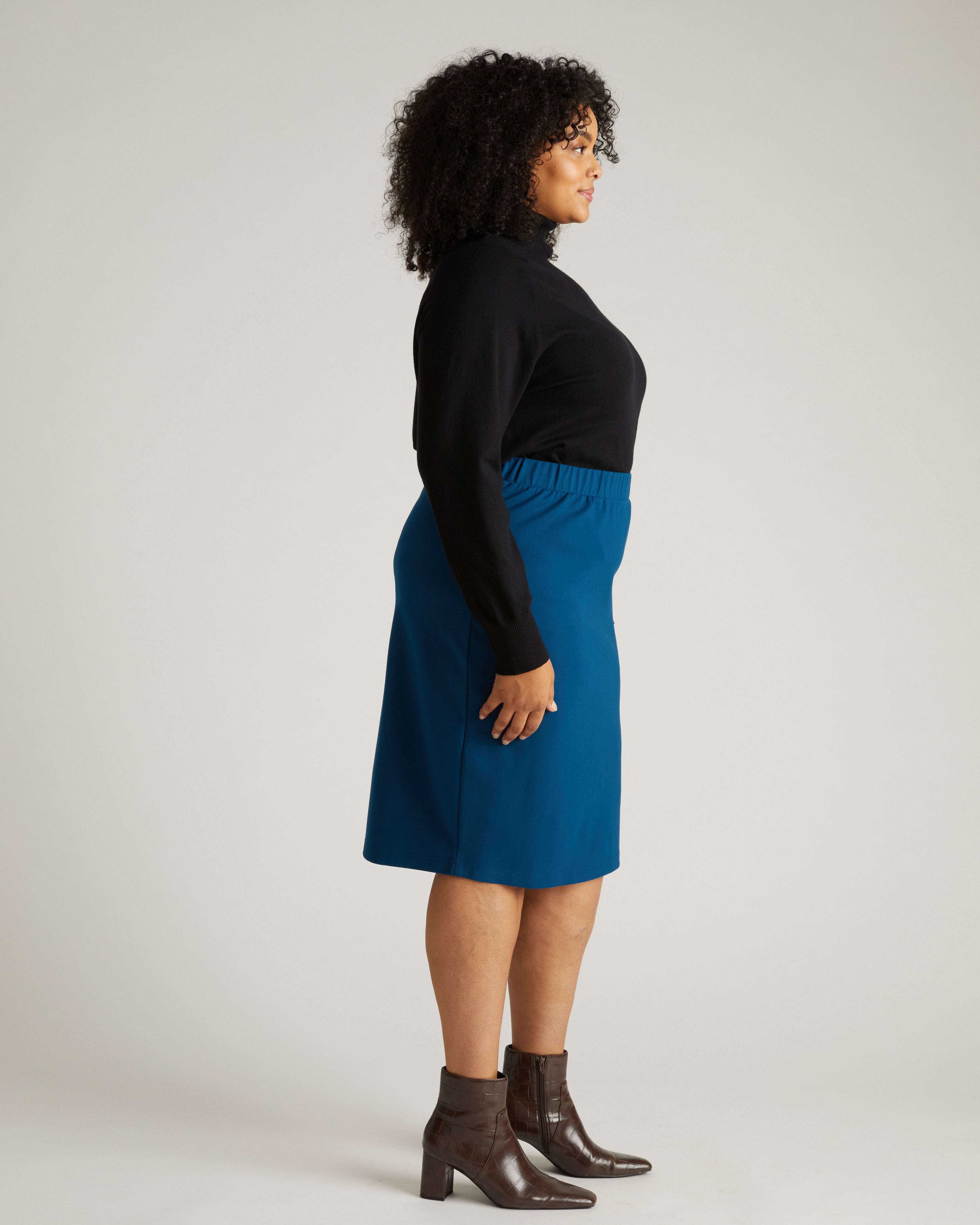Danube Ponte Skirt - Deep Teal – Universal Standard