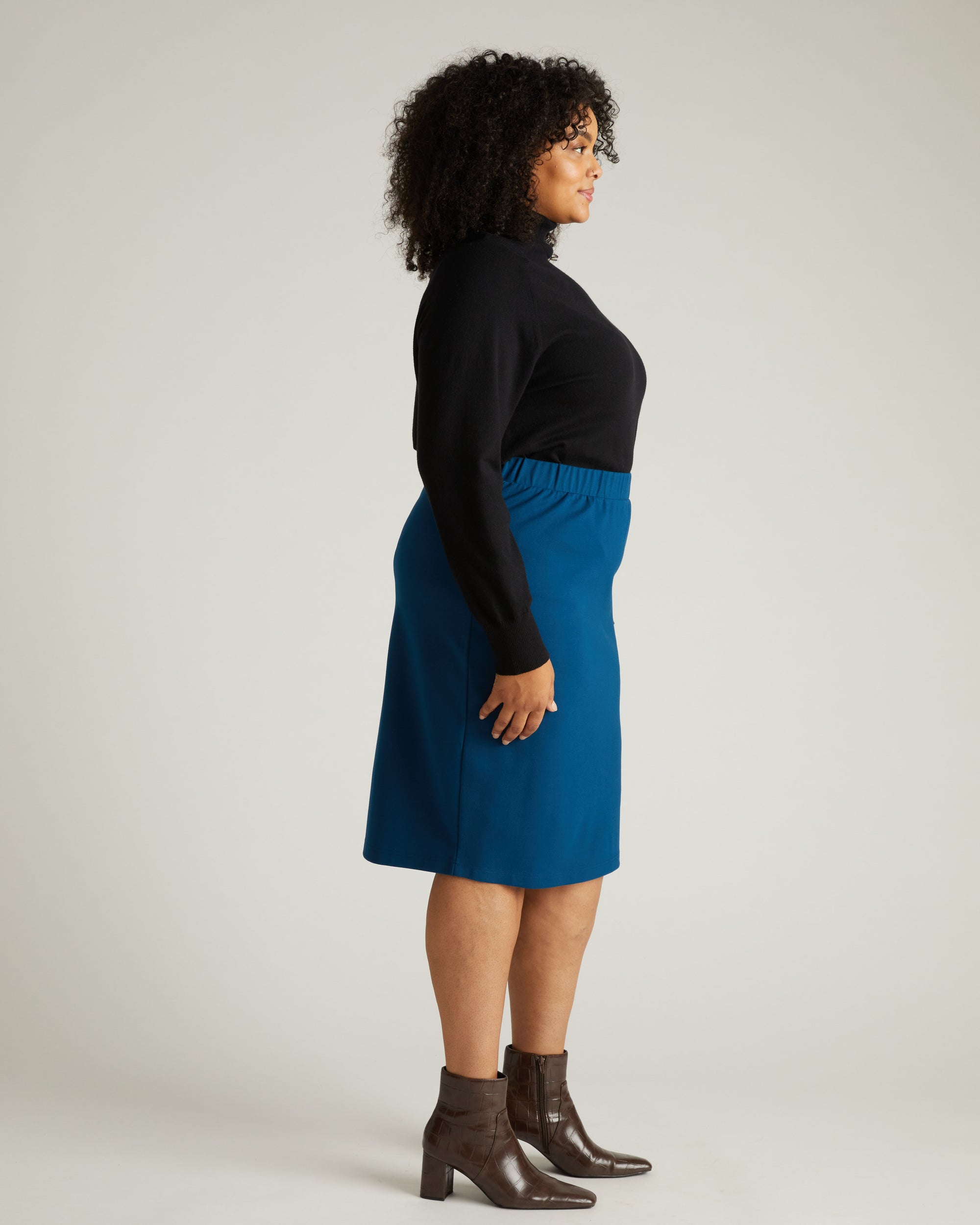 Danube Ponte Skirt - Deep Teal