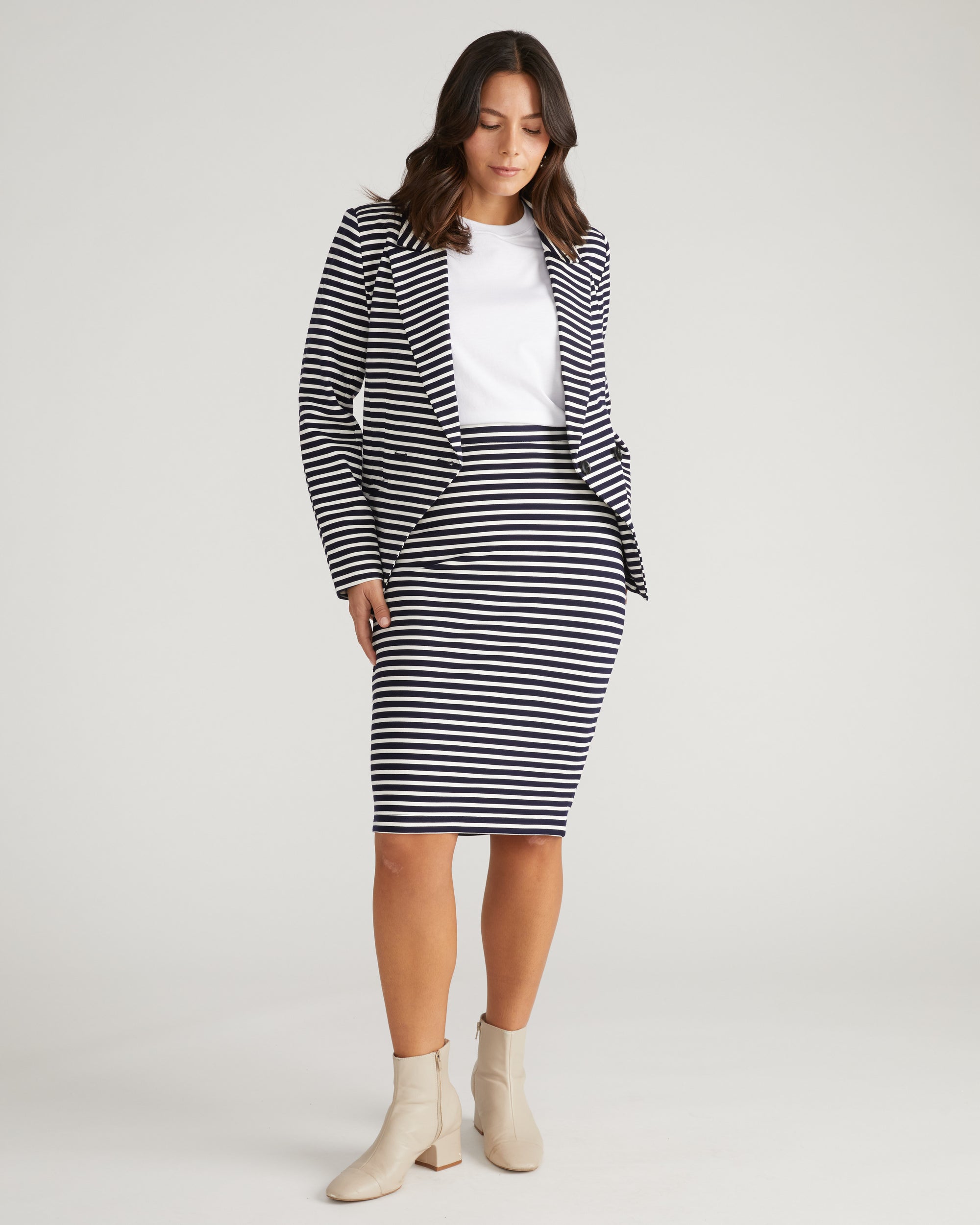 Danube Ponte Skirt - St. James Stripe