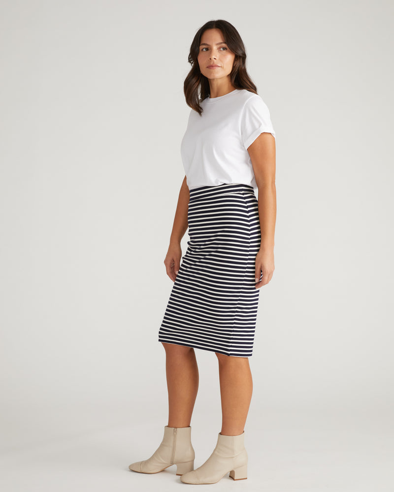 Danube Ponte Skirt - St. James Stripe