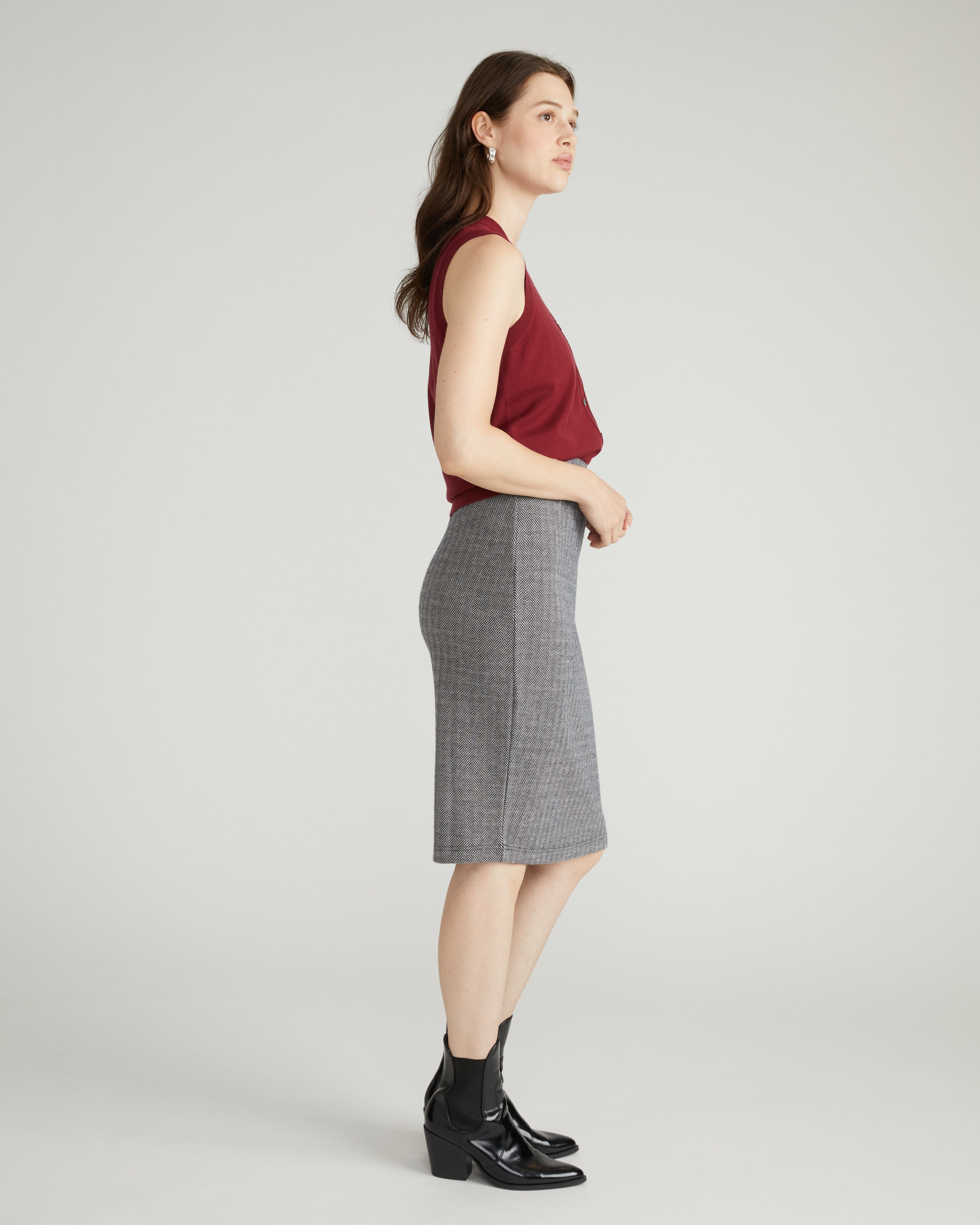 Danube Ponte Skirt - Herringbone Tweed – Universal Standard