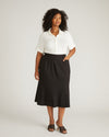 Carla Ponte Skirt - Slate Pinstripe