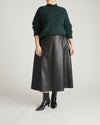 Charlotte Vegan Leather Skirt - Black