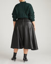 Charlotte Vegan Leather Skirt - Black
