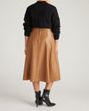 Charlotte Vegan Leather Skirt - Classic Camel