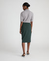 Anya Ponte Skirt - Green Gemstone with Gold Buttons | Plus Size & Straight Size Women's Fashion | Universal Standard