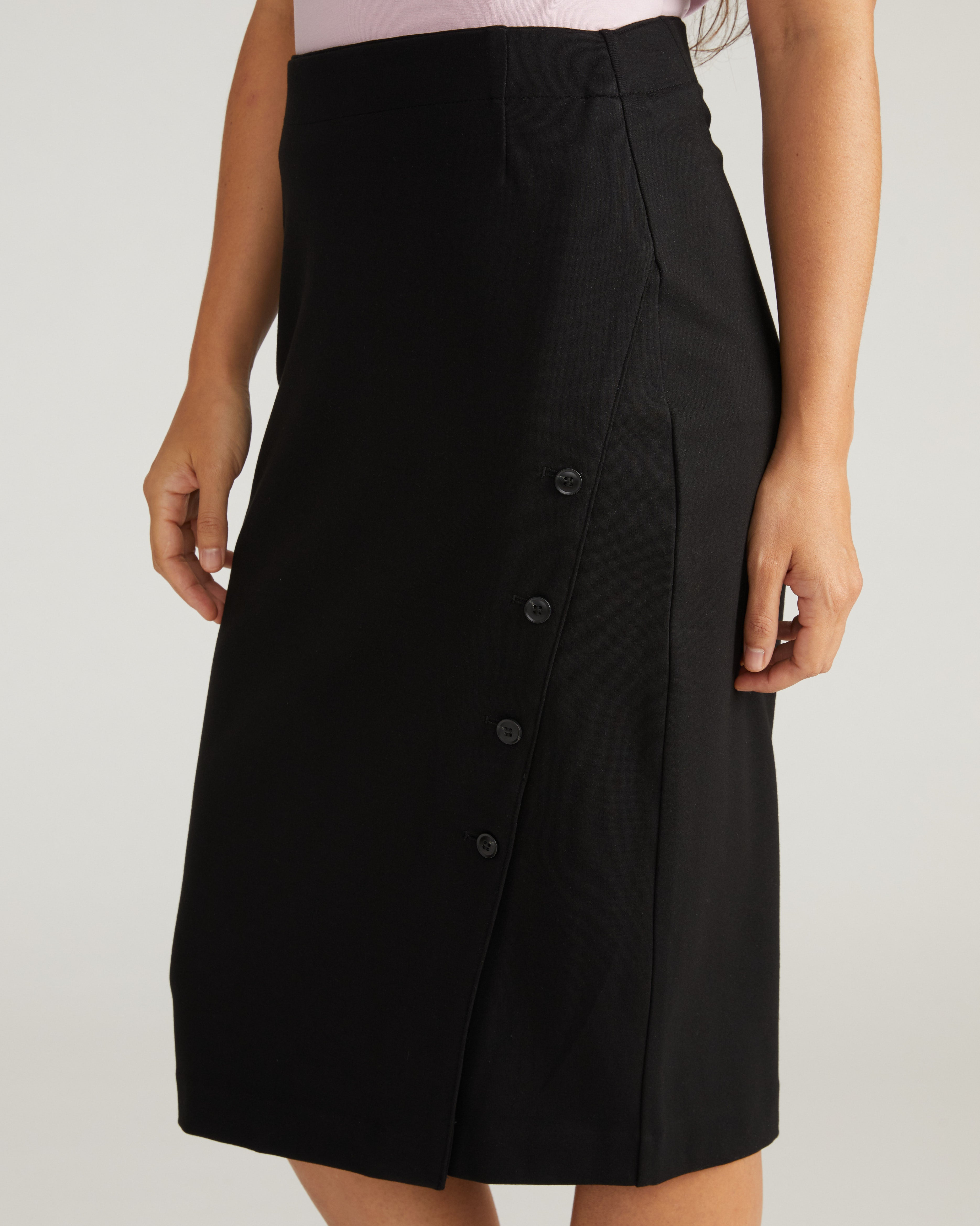 Anya Ponte Skirt - Black – Universal Standard