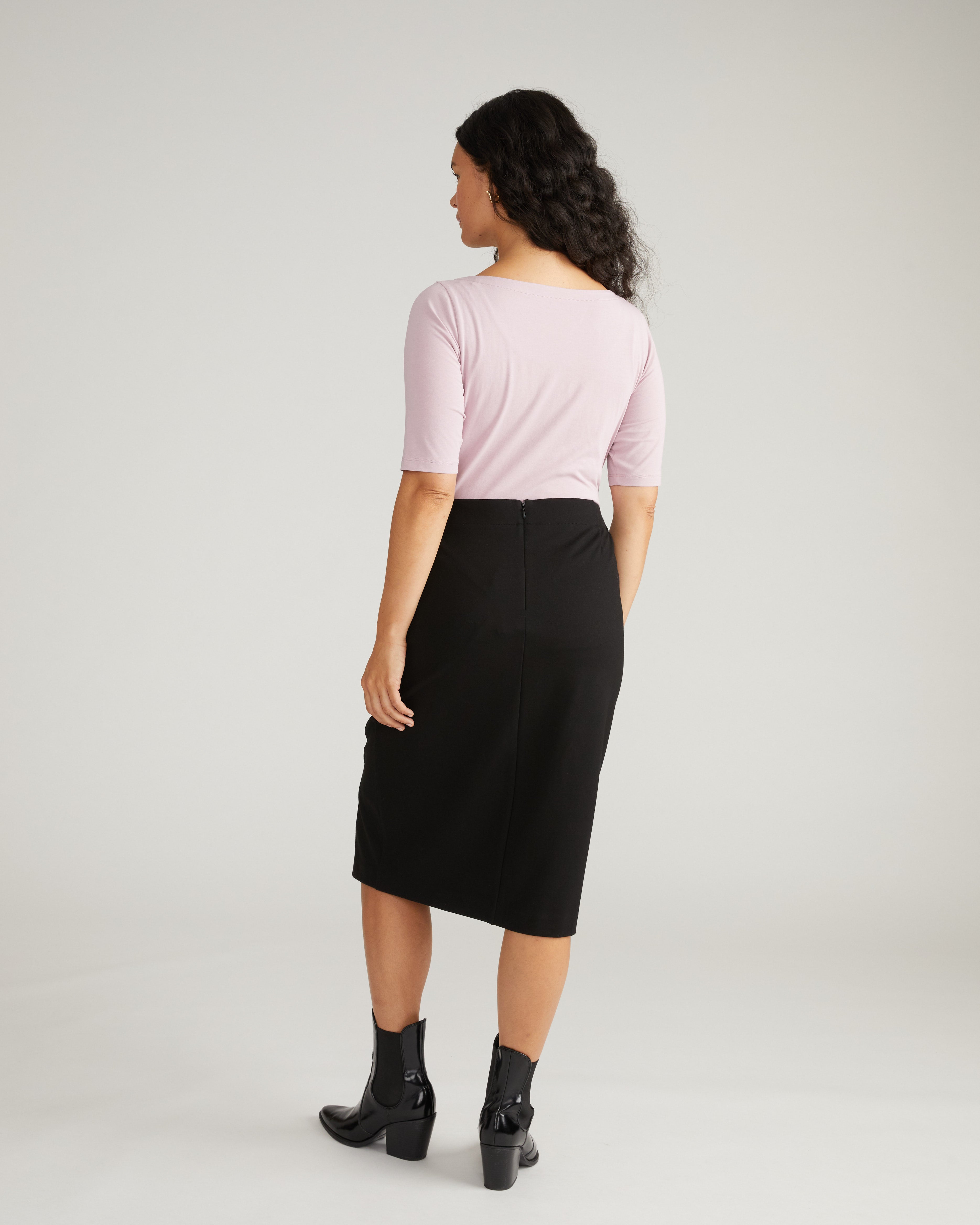 Anya Ponte Skirt - Black – Universal Standard