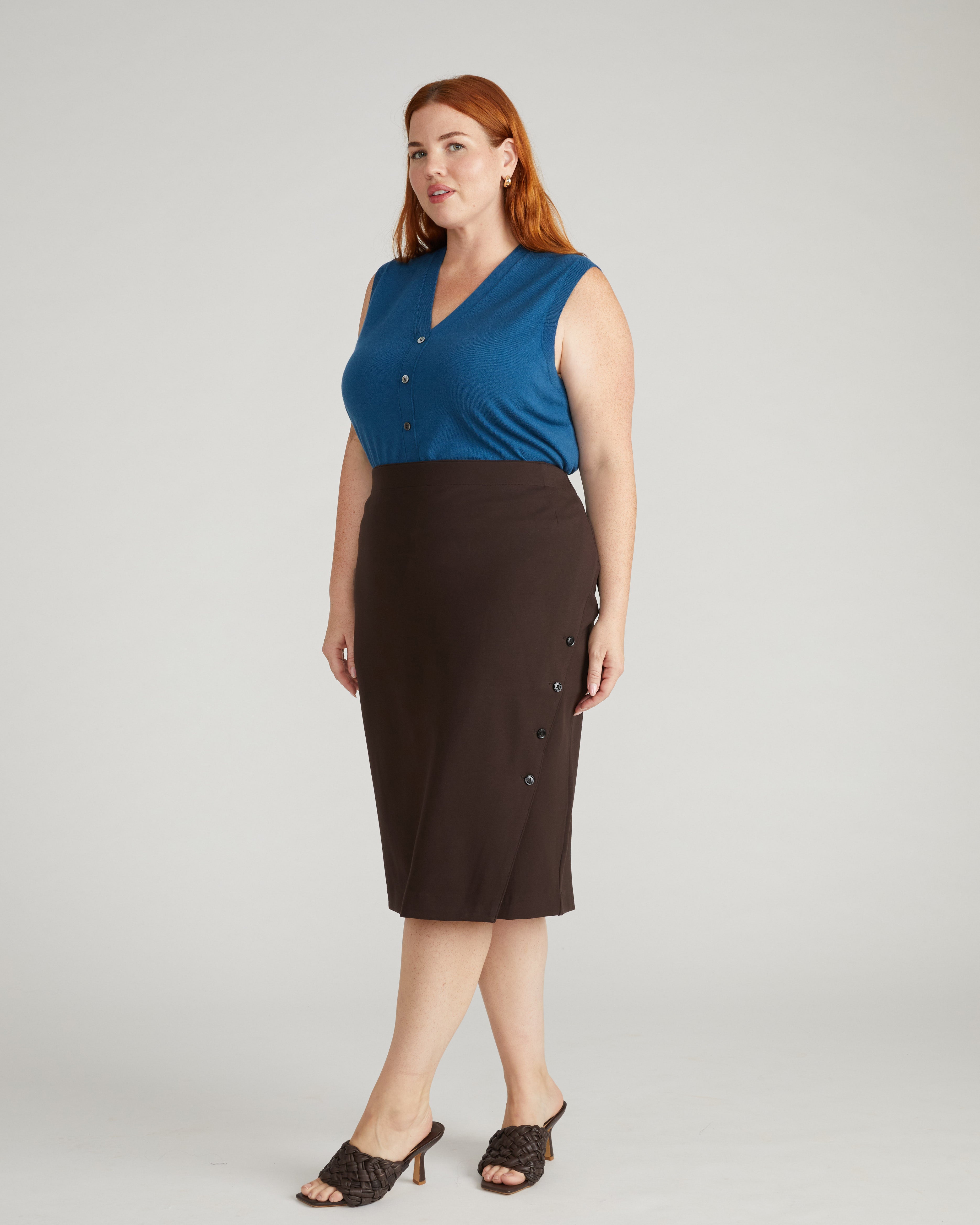 Anya Ponte Skirt - Espresso – Universal Standard