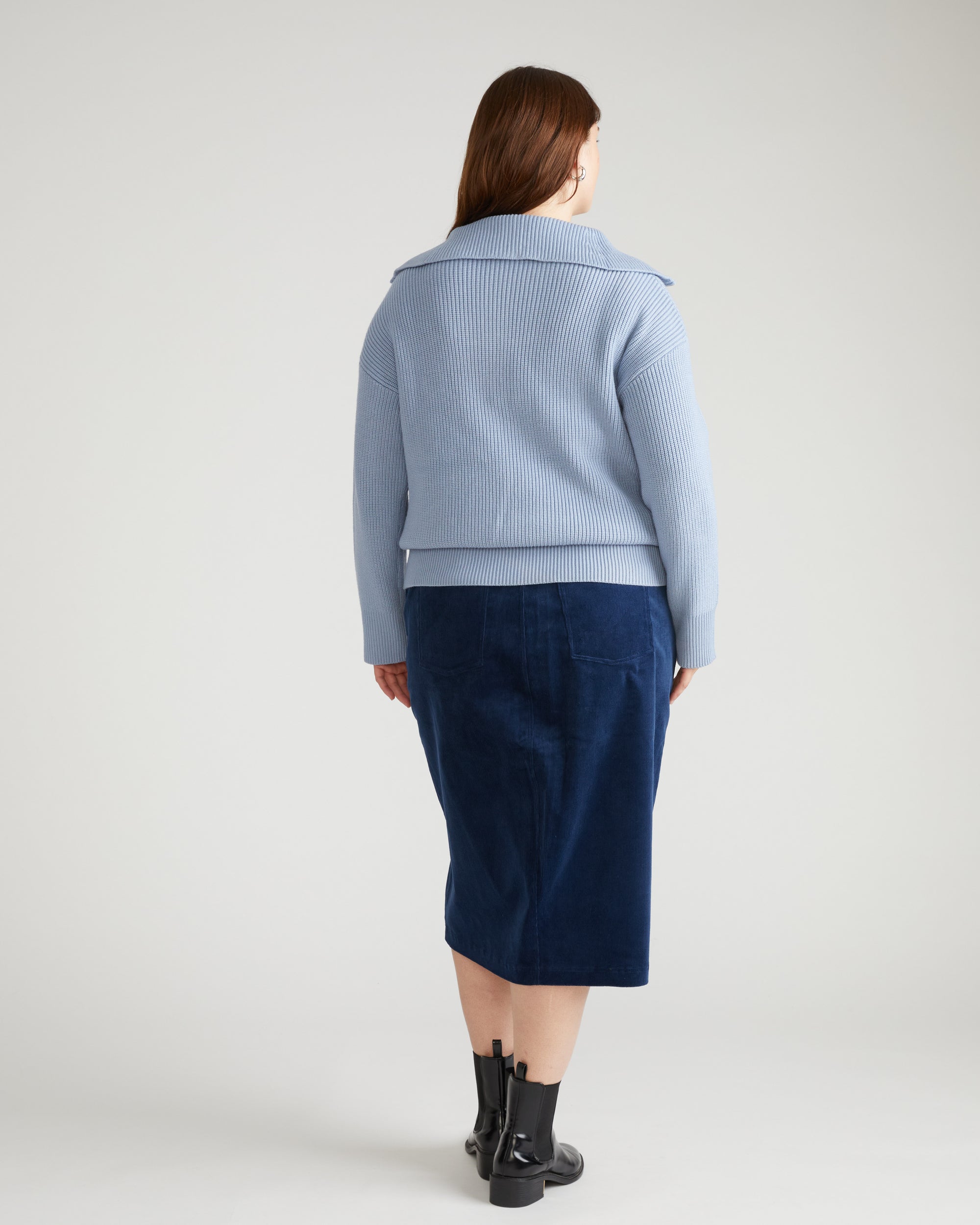 Suzi Corduroy Skirt - Pageant Blue Universal Standard Suzi Corduroy Skirt - Pageant Blue Universal Standard